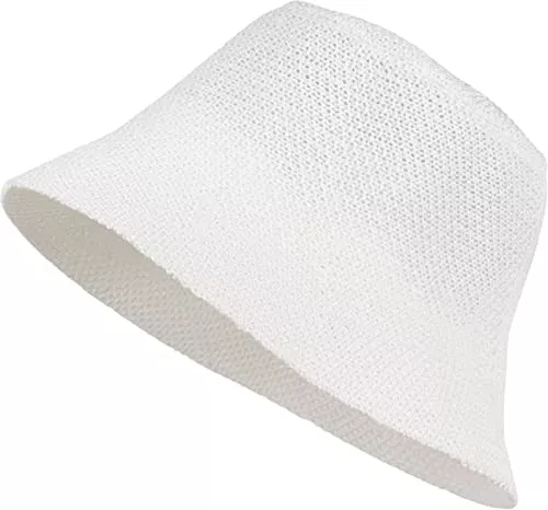 styleBREAKER Hüte & Mützen styleBREAKER Damen Fischerhut aus luftig gewebtem Papierstroh, Faltbarer Knautschhut, Sonnenhut, Bucket Hat 04025032