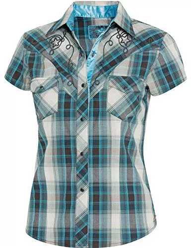 STARS & STRIPES Hemdblusen STARS & STRIPES Damen Bluse Westernbluse Bikerin Country Cowgirl Western Westernstyle »Josie«