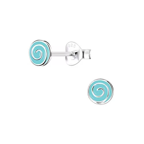 Laimons Schmuck Laimons Damen-Ohrstecker Ohrringe Spirale rund 6mm Sterling Silber 925