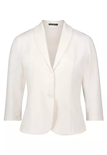 Betty Barclay Blazer Betty Barclay Damen Jerseyjacke mit Knöpfen Rohweiß,44