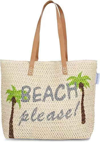 normani Taschen & Rucksäcke normani Strandtasche Schultertasche Handtasche Umhängetasche mit Sommer Design und großem Volumen