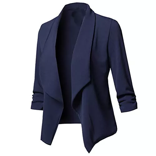 Generic Blazer Blazer Damen Pailletten Blazer mit Glitzer Langarm Bomberjacke Slim Fit Pailletten Jacke Langarm Blazer Slim Fit Anzugjacke Kurz Frauen Sakko Lässig Reine Farbe Jacke mit Taschen