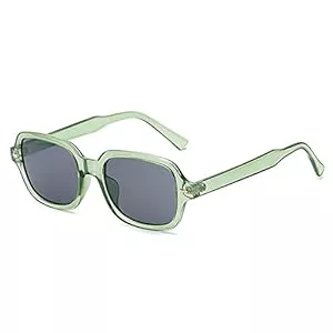YOJUED Sonnenbrillen & Zubehör YOJUED Vintage Rechteck Ovale Sonnenbrille Damen Herren Gelb Gradient Brille Retro Tinted Sunglasses UV 400 Schutz