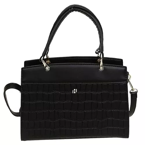 Habib Gruppe Taschen & Rucksäcke Habib Gruppe PU Leder Krokodilmuster Damen Handtasche - Großes Fach Umhängetasche mit Schultergurt Oberer Handgriff Tote Bag - Damenhandtaschen für Spaziergänge, Arbeit und Andere Anlässe