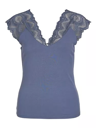Vila Tops Vila Damen Viflicka V-neck Cap Sleeve Su/Ls Top