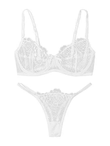 Verdusa Unterwäsche & Dessous Verdusa Damen Bügel-BH &amp; Tanga Dessous Set