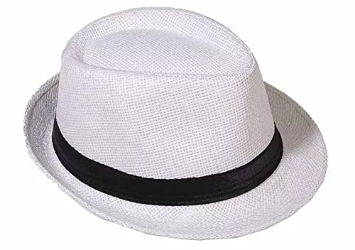Miobo Hüte & Mützen Miobo Strohhut, Fedora für Herren, Damen, Kinder, Trilby-Design, Sonnenschutz