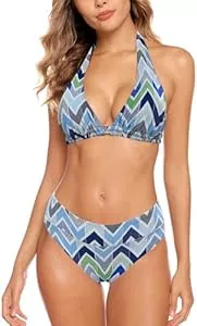 Aidotop Bademode Aidotop Damen Bikini Set Triangel Badeanzug Strand Ties Zweiteiliger Bademode Bikinihose