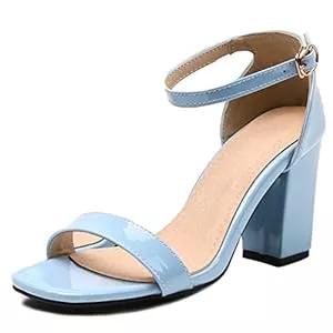 Onewus Sandalen & Slides Onewus Damen Dress Open Toe Sandalen mit Blockabsatz Cover Heel Schuhe Sommer