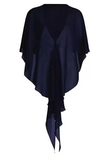 Vera Mont Strickjacken Vera Mont Damen Chiffonstola mit Volant