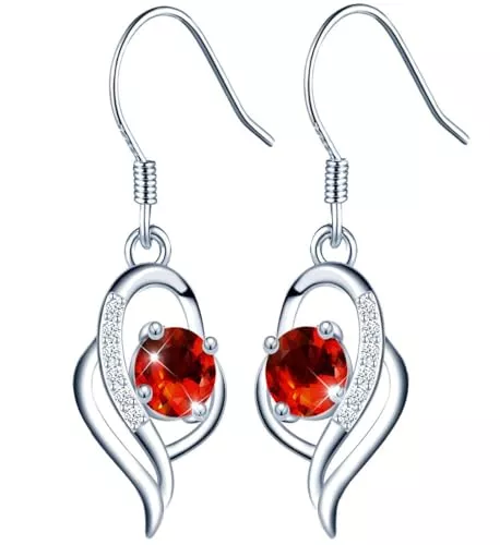 MŚ 1997 MENNICA ŚWIDNICKA Schmuck Silberne Lange hängende Ohrringe Ohrringe mit Hakenverschluss 925er Silber mit Markenkristallen Das perfekte Geschenk für geschenk für Frau Freund Mutter Tochter