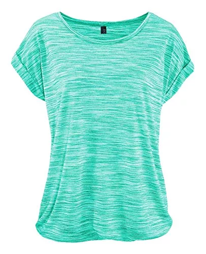 DOTIN T-Shirts DOTIN Damen T-Shirt Rundhals Kurzarmshirt Lose Stretch Sommer Oberteil Casual Bluse Tops