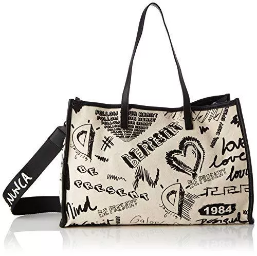 Desigual Taschen & Rucksäcke Desigual Womens Fabric Shopping Bag, White, U