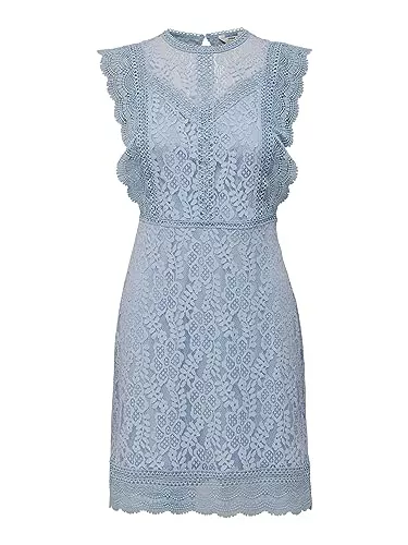 ONLY Cocktail SELECTED FEMME Damen Onlnew Karo Sl Lace Above Knee Dresswvn
