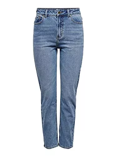 ONLY Jeans ONLY Female Straight-Fit Jeans ONLEmily Life HW Ankle Straight Fit Jeans