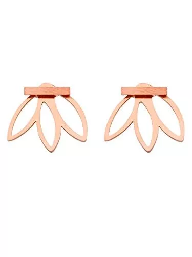 a little something Schmuck a little something ® Ohrringe Mayfair | Damen Ohrstecker mit 18 Karat Vergoldung (Gold &amp; Roségold) | Inklusive nachhaltiger Geschenkverpackung (FSC®-Zertifikat)