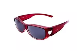Joysun Sonnenbrillen & Zubehör Joysun für Herren und Damen polarisierte Linsendeckel Wrap-Around Überziehbrille über normale Korrekturbrille Anti-Blendung 100% UV 400-Schutz. Ideal für Autofahren, Radfahren, Laufen & Sport ZP8006R9