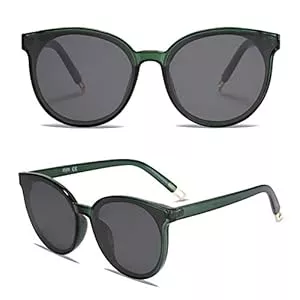 SOJOS Sonnenbrillen & Zubehör SOJOS Polarisierte Sonnenbrillen Damen Groß, Rund Herren Retro Vintage UV400 Schutz Brille SJ2057