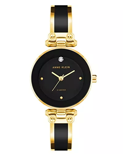 Anne Klein Uhren Anne Klein Damen-Armbanduhr mit echtem Diamant-Zifferblatt, AK/1980