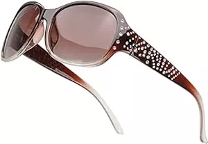 SIPHEW Sonnenbrillen & Zubehör SIPHEW Große Sonnenbrille Damen Polarisiert Vintage, Retro Design Brille mit Groß Polarisierend Verspiegelt Gläser UV400 Schutz