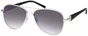 styleBREAKER Sonnenbrillen & Zubehör styleBREAKER Damen Pilotenbrille mit getönten Gläsern, Sonnenbrille mit lackierten Bügeln und Strassstein 09020053