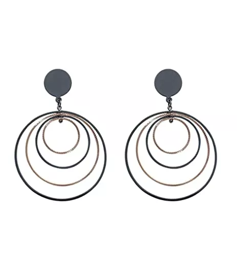 PSVOD Schmuck PSVOD Ohrringe 925 Übertreibung Creolen for Frauen Große kleine Creolen for Mädchen, Damen, Alltagskleidung Ohrstecker