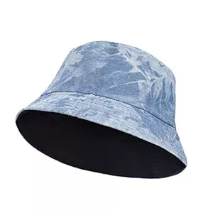 RZKJ-SHOP Hüte & Mützen RZKJ-SHOP Fischerhut Sonnenhut Baumwolle Fischerhut Bucket Hat mit Gänseblümchen Druck, Faltbar Strandhut Freizeithut Outdoor-Hut Schlapphut Mütze für Damen Sommer Urlaub Reise Wandern