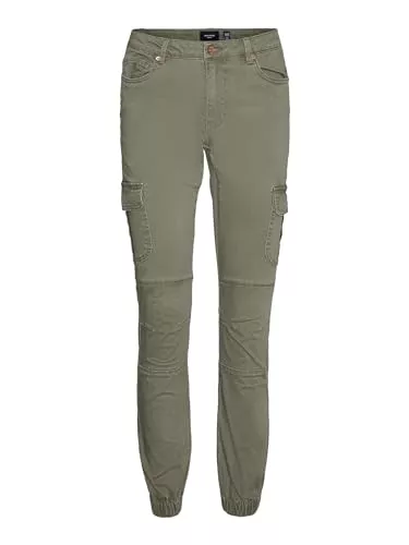 VERO MODA Jeans VERO MODA Damen Jeans Hose Stretch Denim Jogger Pants Cargo Stoffhose VMIVY