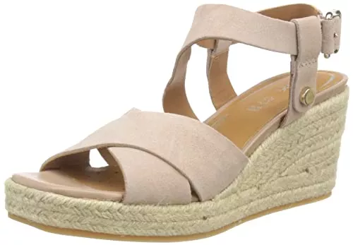 Geox Sandalen & Slides Geox Damen D Panarea Espadrille Wedge Sandal