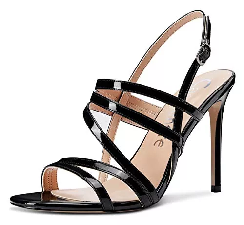 Castamere Sandalen & Slides Castamere Damen High Heels Römersandalen Peep Toe Ankle Strap Slingback Stilettos 10CM Heels Pumps