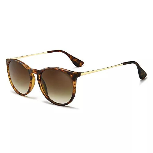 SUNGAIT Sonnenbrillen & Zubehör SUNGAIT Vintage Runde Damen Sonnenbrille Klassischer Retro Designer Stil nicht Polarisiert Sonnenbrille