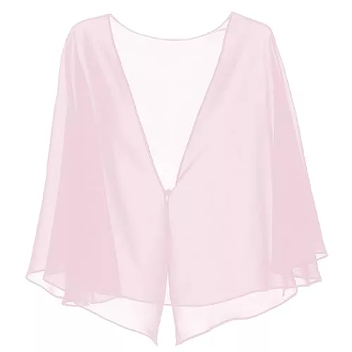Lifup Schals & Tücher Lifup Damen Chiffon Poncho Schal Stola Leichter Weicher Umschlagtücher für Hochzeit Braut Schultertuch Elegant Braut Schal Stola Umschlagtuch