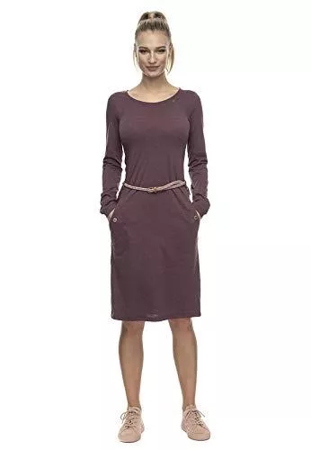 Ragwear Freizeit Ragwear Kleid Damen Tanna 2021-20007 Schwarz Black 1010