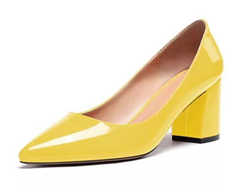 Zamikoo High Heels Zamikoo Damen Pumps mit Absatz, Elegant Pumps mit Blockabsatz Damen Schuhe 6.5CM