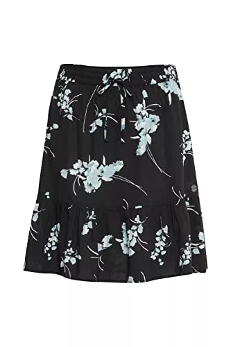 OXMO Röcke OXMO OXEIRA Damen Kurzer Rock Midi mit elastischem Bund