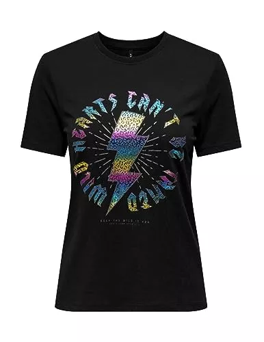 ONLY T-Shirts ONLY Damen Onlkandy Life Reg S/S Lightning Box Jrs