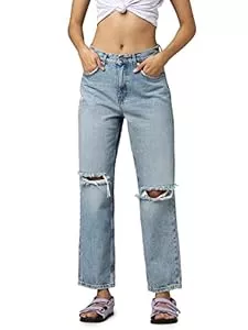 ONLY Jeans ONLY Female Straight-Fit Jeans ONLROBYN HIGH Waist Straight Jeans