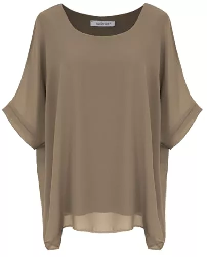 Van Der Rich Langarmblusen Van Der Rich ® - Bluse aus Mousseline mit Innenfutter - Damen