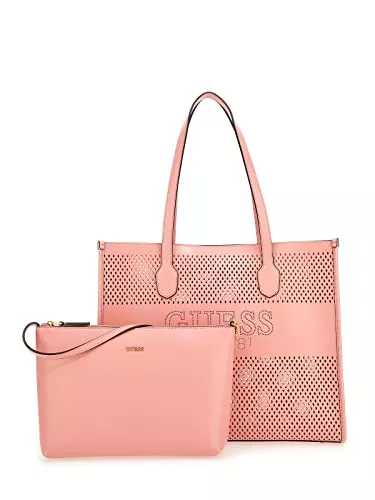 GUESS Taschen & Rucksäcke GUESS Damen Shopper Katey Perf pink