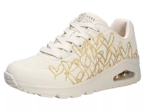Skechers Sneaker & Sportschuhe Skechers Damen Low-Top Sneaker UNO GOLDEN HEART, Frauen Sneakers