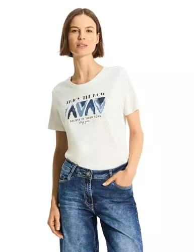 Cecil T-Shirts Cecil Damen T-Shirt mit Frontprint