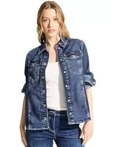 Cecil Jacken Cecil Damen Overshirt Jeansjacke