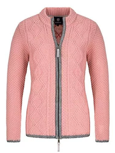 Almbock Jacken & Westen Almbock Strickjacke Damen Reissverschluss - Hochwertige Trachtenjacke Damen - Trachtenstrickjacke aus feiner Wolle in vielen Farben von Gr. S - XXL