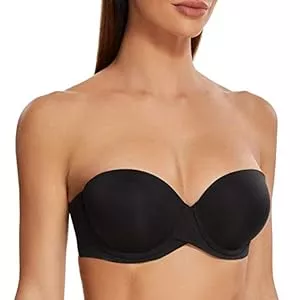 MELENECA Unterwäsche & Dessous MELENECA Damen Push-Up Trägerlos BH - Bügel BH mit geformte Cups