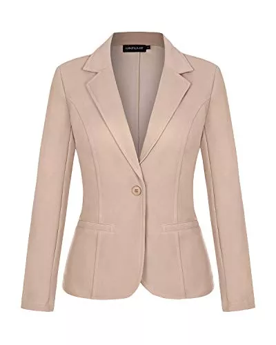 MINTLIMIT Blazer MINTLIMIT Damen Blazer Dünn Langarm Knopfleiste Leicht Bolero Jacke Cardigan Anzugjacke mit Taschen
