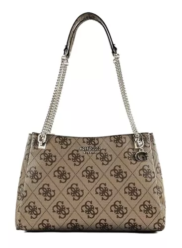 GUESS Taschen & Rucksäcke GUESS Eliette Logo Girlfriend Carryall Latte Logo