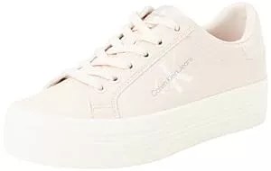 Calvin Klein Jeans Sneaker & Sportschuhe Calvin Klein Jeans Damen Bold Vulc Flatf Lace LTH NBS Met Yw0yw01393 Vulkanisierte Sneaker