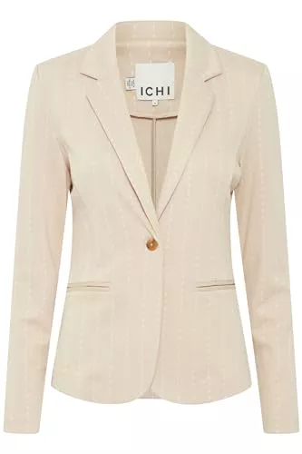 ICHI Blazer ICHI IHRUTI BL12 Damen Blazer Jackenblazer ungefüttert Reverskragen 68% Viskose (LivaEco(TM)), 14% Polyester, 13% Polyamid, 5% Elasthan regular fit