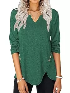 Lylinan Langarmshirts Damen Tops Sommer Kleidung Hoodies für Frauen Shirts Casual Kurzarm Mode Blusen Trendy Tuniken Camisas de Mujer