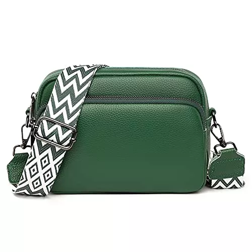 TIAASTAP Taschen & Rucksäcke TIAASTAP Damen Handy Umhängetasche Echtes Leder Crossbody Bag Damen Handytasche zum Umhängen, Umhängetasche Damen Klein Moderne Taschen mit Breitem Schultergurt u 3 fächern